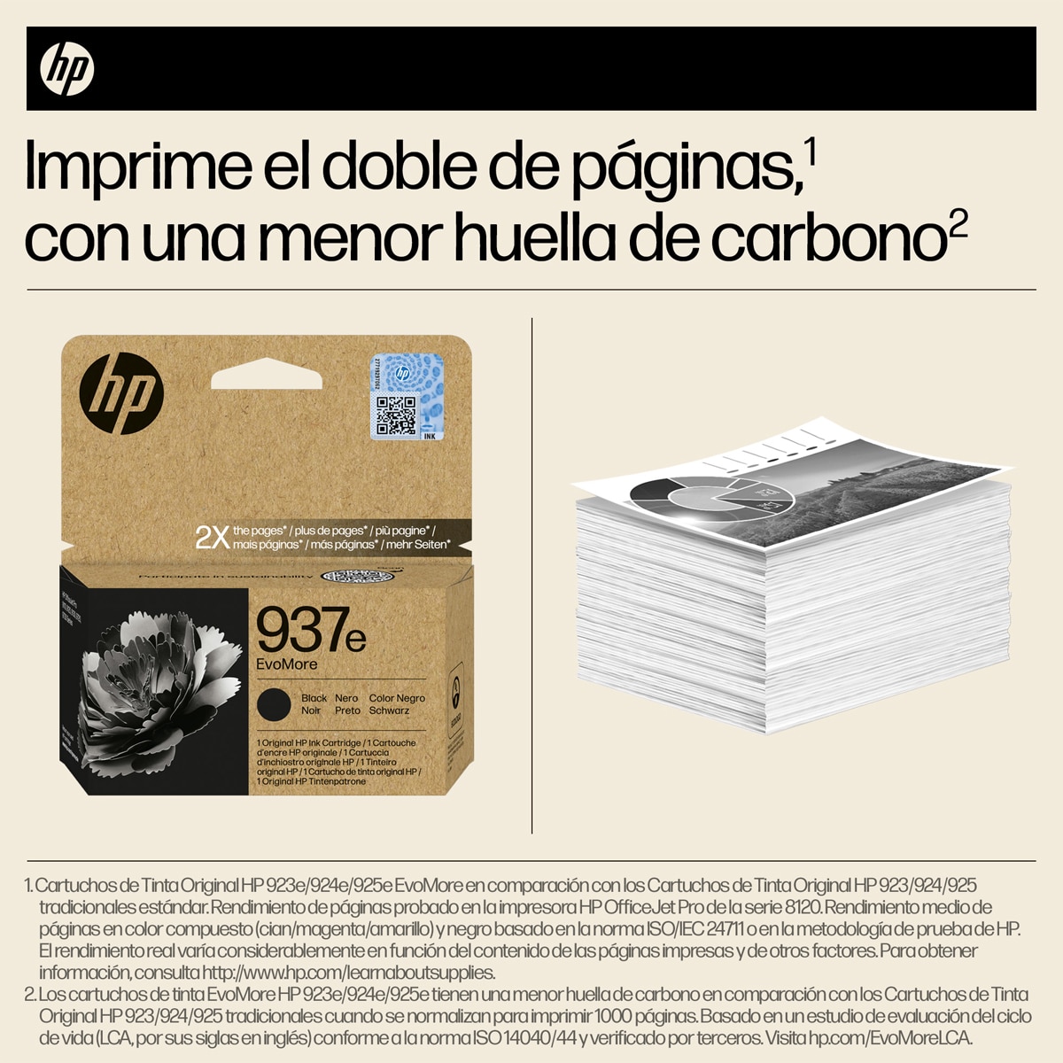Cartucho de tinta original HP EvoMore 937e negro (4S6W9NE) 7