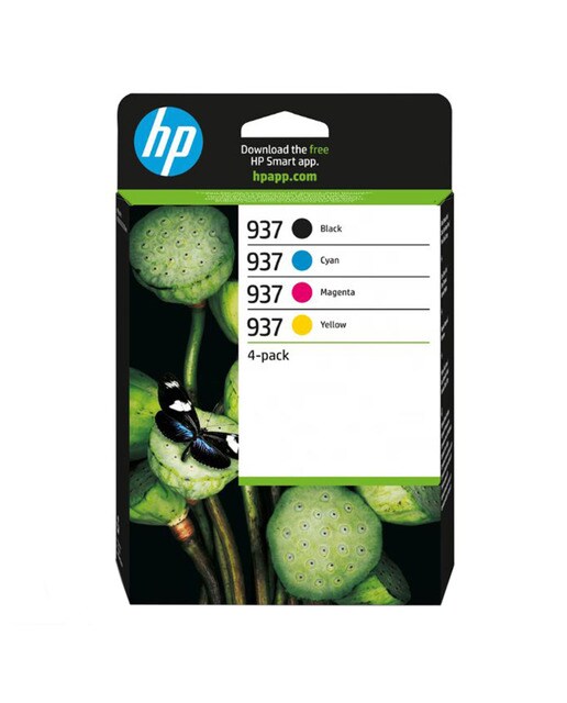 Pack de 4 Cartuchos de Tinta Original HP 937 Multicolor (6C400NE) 1