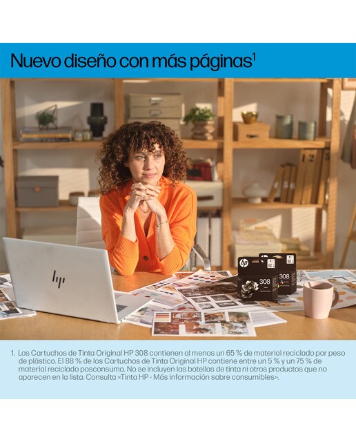 Tinteiro HP EvoMore 7FP22UE 308e - Preto 2