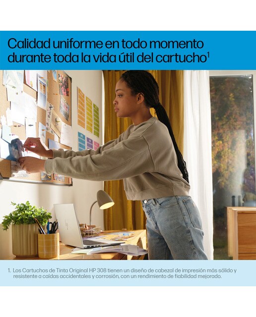 Tinteiro HP EvoMore 7FP22UE 308e - Preto 4