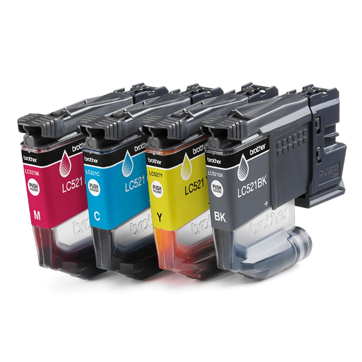 Pack de 4 cartuchos de tinta original Brother LC521VAL negro/cian/magenta/amarillo 2