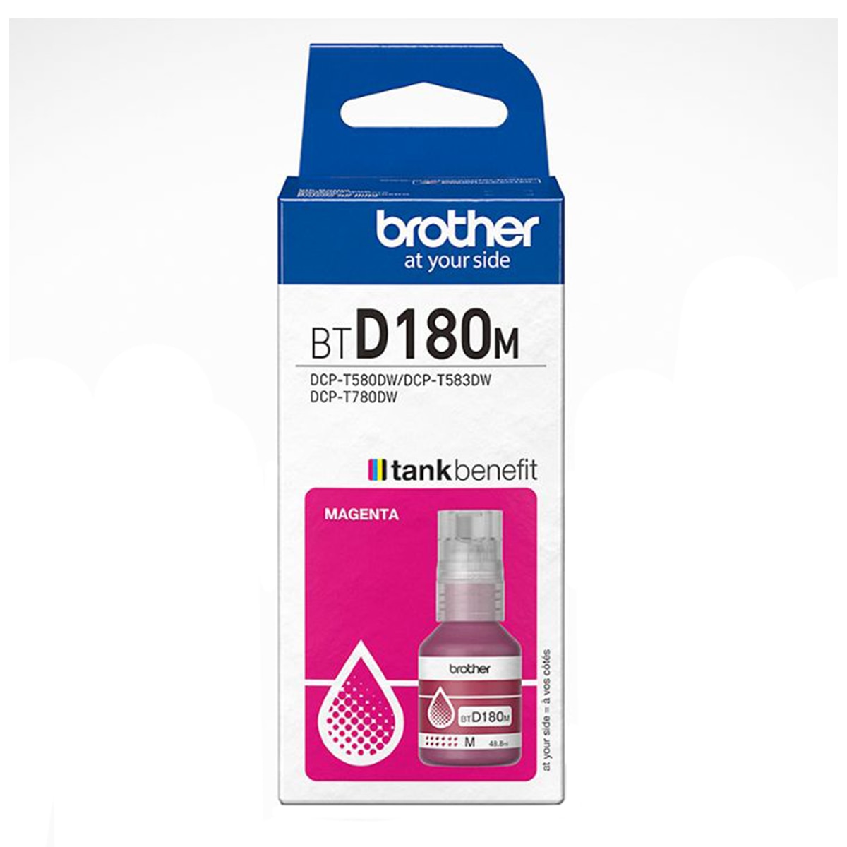 Imagen 0 de Botella de tinta original Brother BTD180M magenta