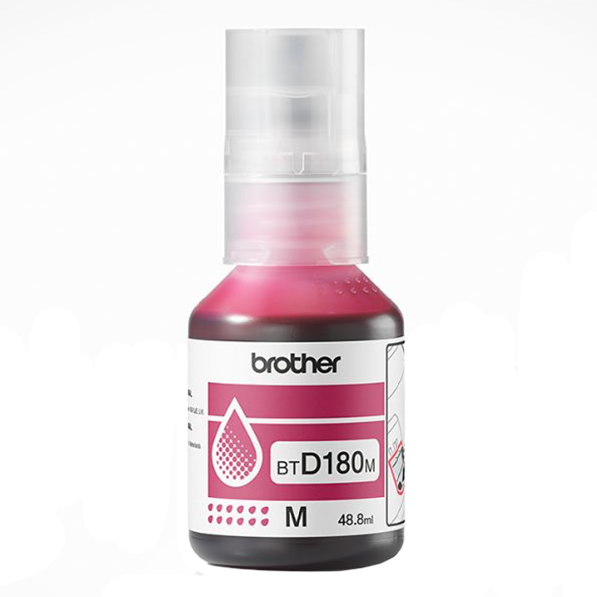 Botella de tinta original Brother BTD180M magenta 2