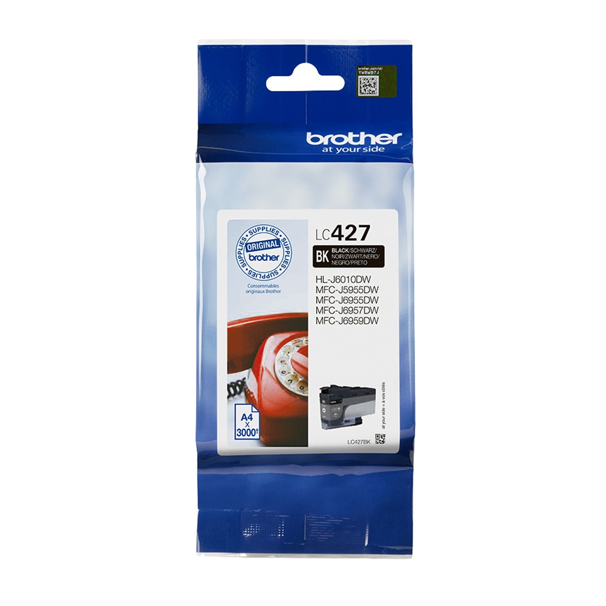Imagen 0 de Cartucho de tinta original Brother LC427BK negro