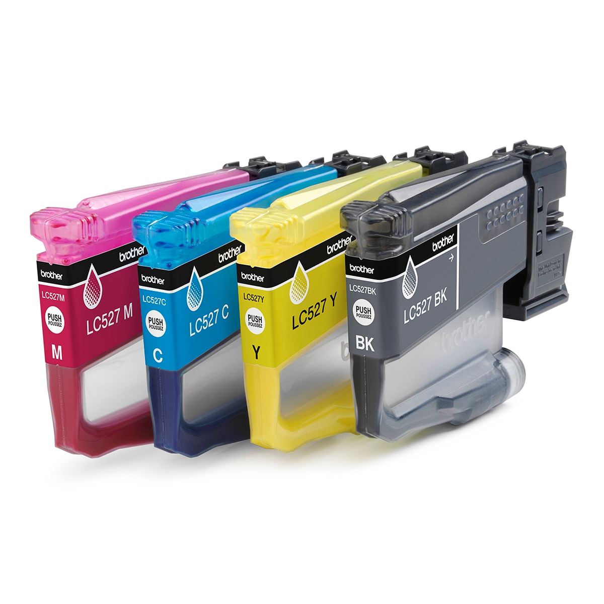 Imagen 0 de Pack de 4 cartuchos originales Brother LC527 multicolor (LC527VAL)