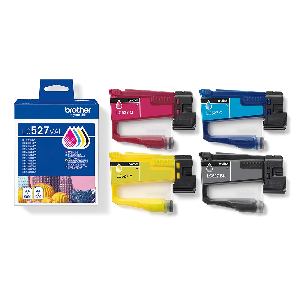 Pack de 4 cartuchos originales Brother LC527 multicolor (LC527VAL) 3