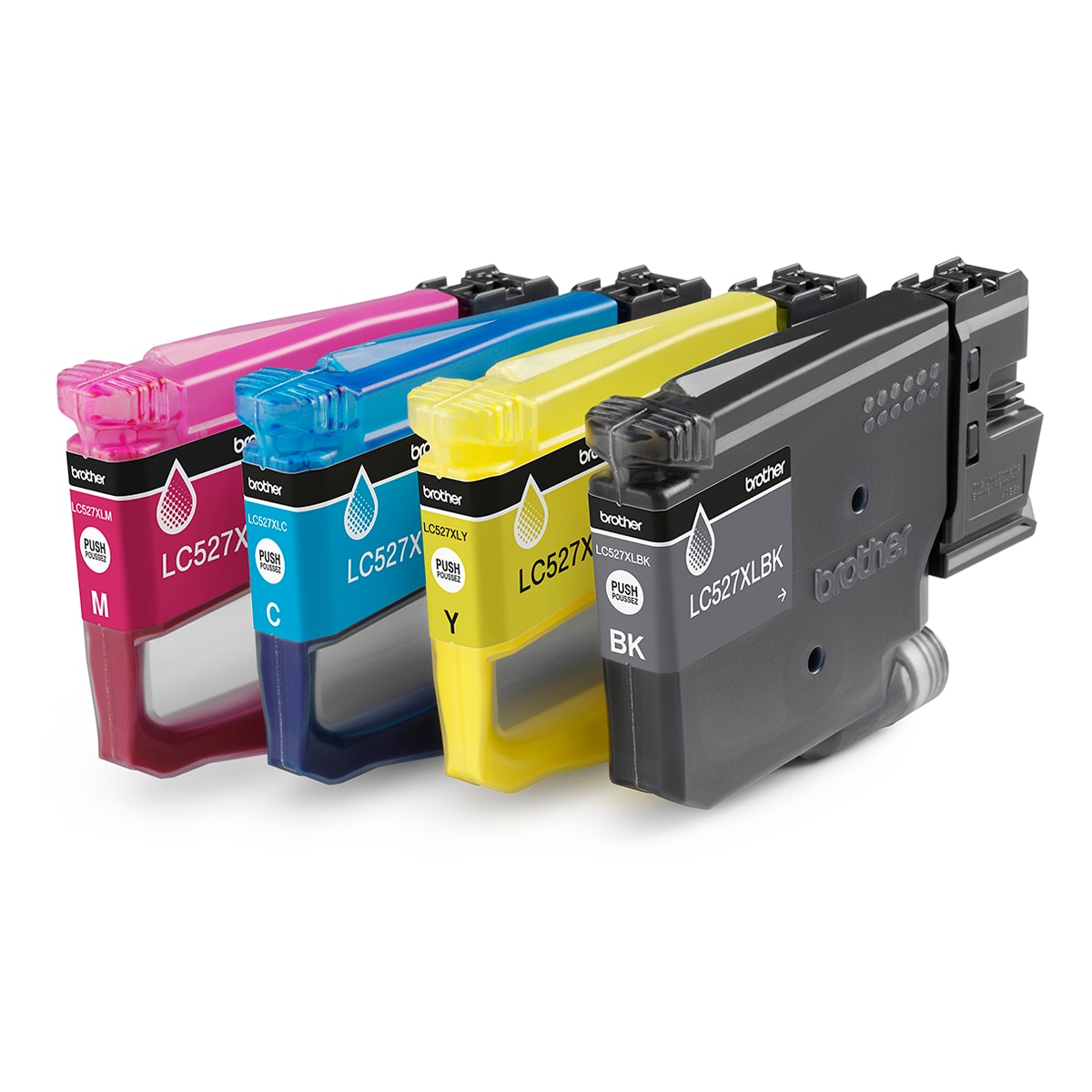 Pack XL de 4 cartuchos originales Brother LC527 multicolor (LC527XLVAL) 1
