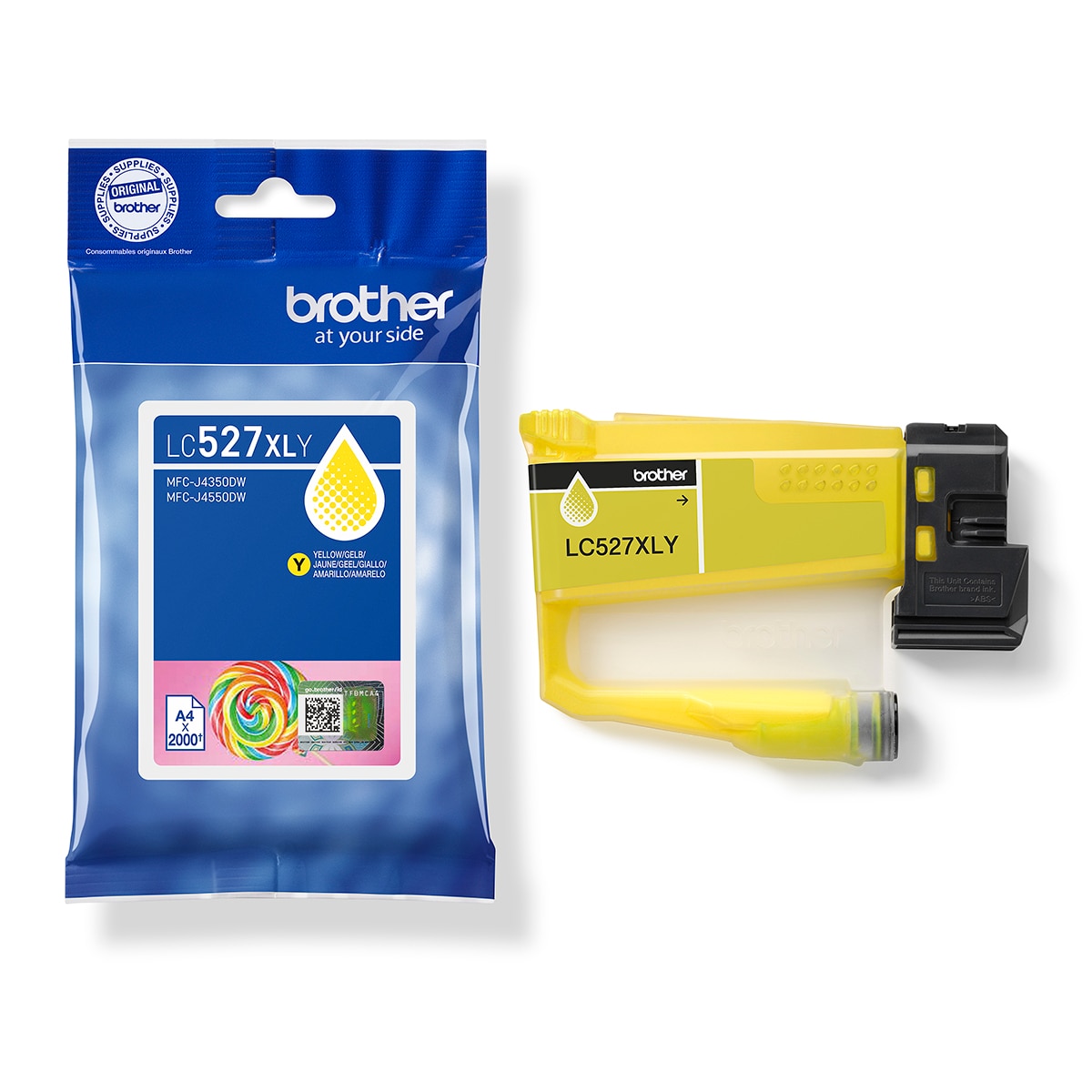 Cartucho XL original Brother LC527Y amarillo 3
