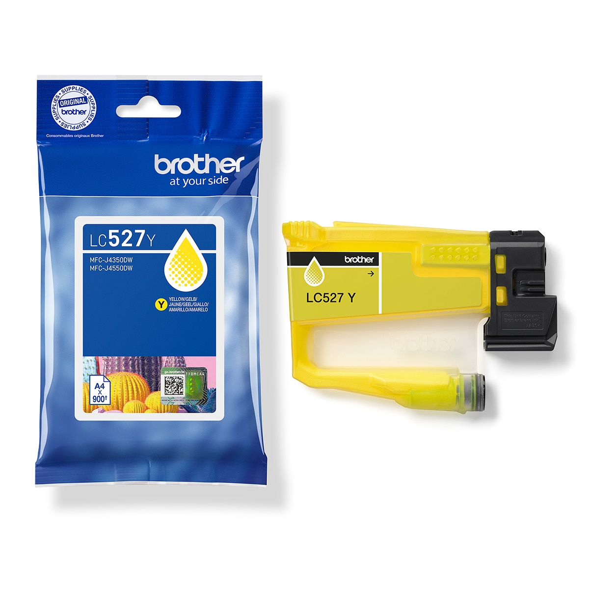 Cartucho original Brother LC527Y amarillo 3