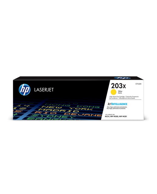 Tóner original LaserJet HP 203X amarillo (CF542X) 1