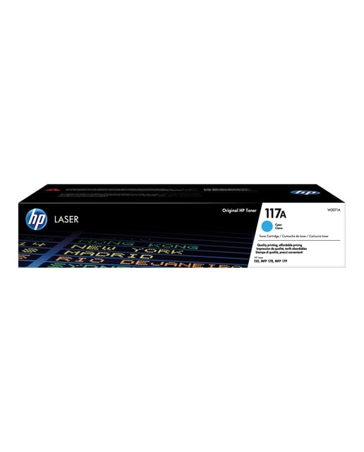 Tóner original HP LaserJet 117A cian (W2071A) 1