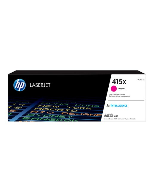 Tóner original HP LaserJet 415X Alta capacidad magenta (W2033X) 1