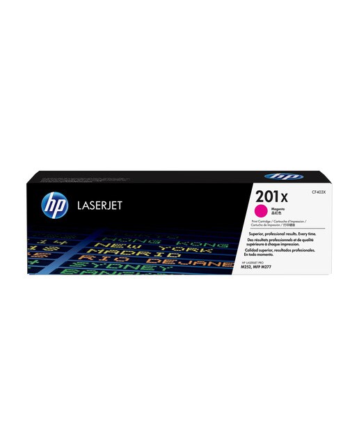 Tóner original LaserJet HP 201X magenta (CF403X) 1