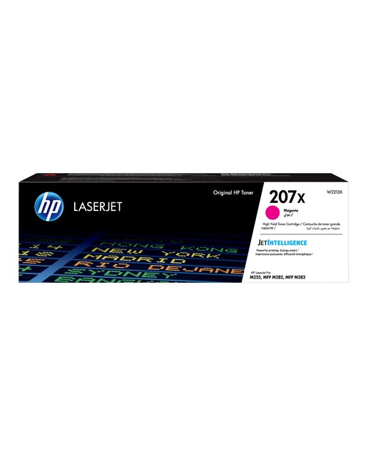 Tóner original HP LaserJet 207X Alta capacidad magenta (W2213X) 1
