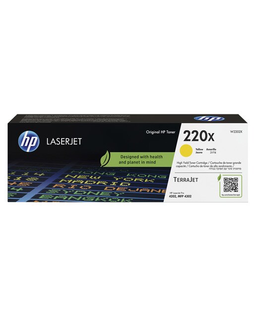 Tóner original HP LaserJet 220X Alta Capacidad amarillo (W2202X) 1