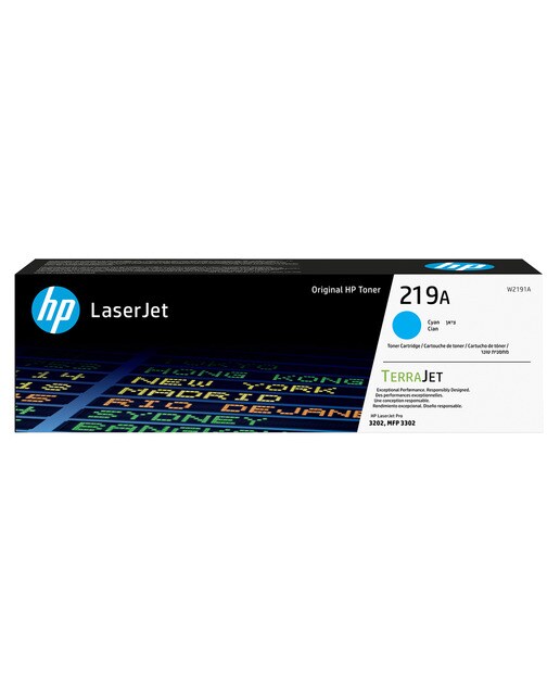 Imagen 0 de Tóner original HP LaserJet 219A (W2191A) cian