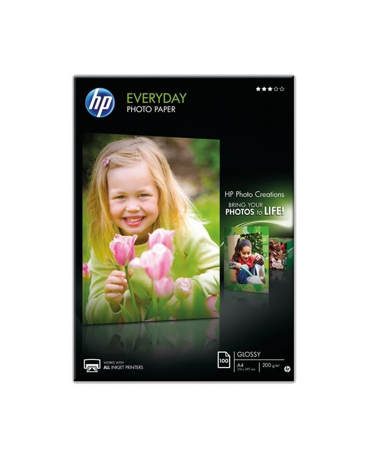 Imagen 0 de Papel fotográfico HP Everyday A4 200g 100 hojas