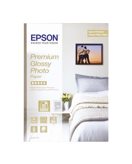 Epson - Papel Epson fotográfico Premium Glossy A4 255g 15 hojas.