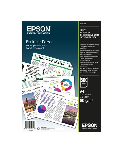 Epson - Papel Epson normal brillante A4 80 gr 500 hojas.