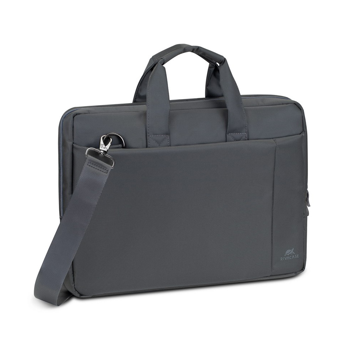 Maletín gris Rivacase para portátiles hasta 15,6" Gris-1