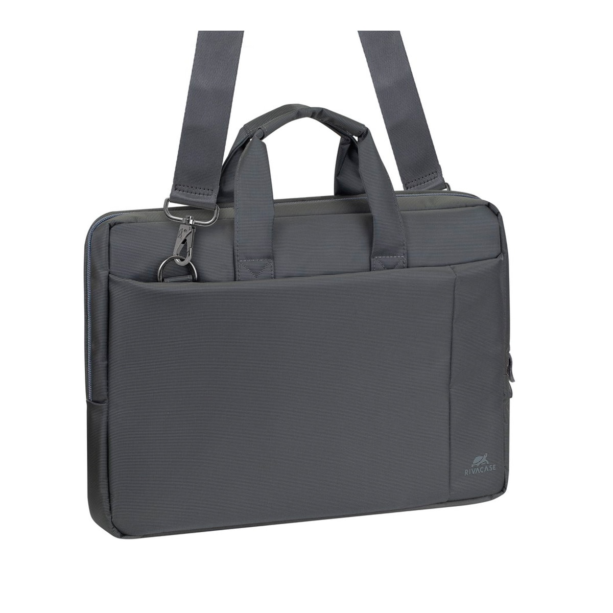 Maletín gris Rivacase para portátiles hasta 15,6" Gris-2