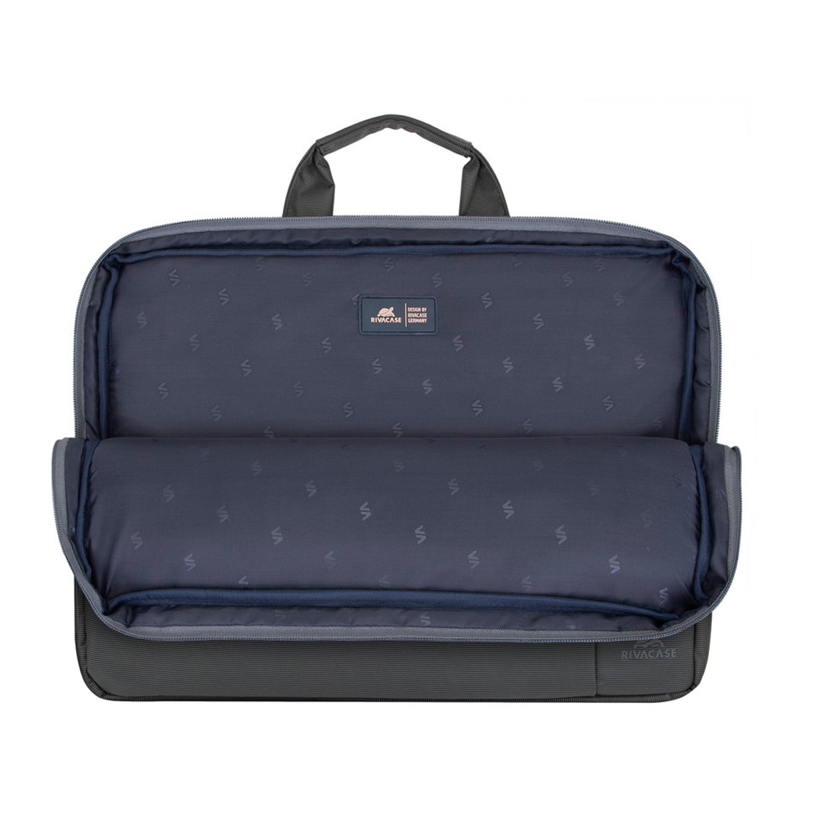 Maletín gris Rivacase para portátiles hasta 15,6" Gris-5