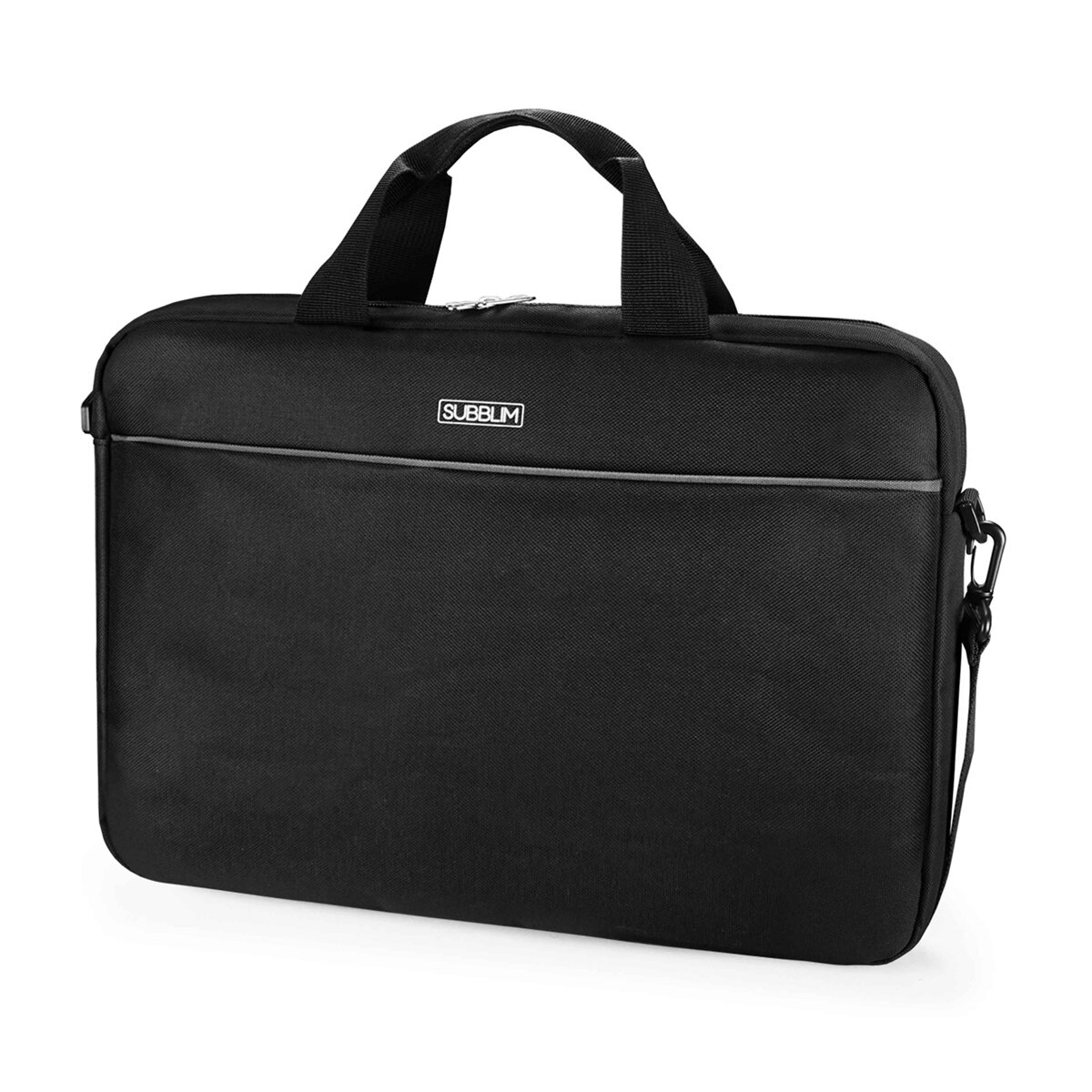 Maletín negro + ratón inalámbrico Subblim Select Pack para portátiles hasta 15,6" Negro-6