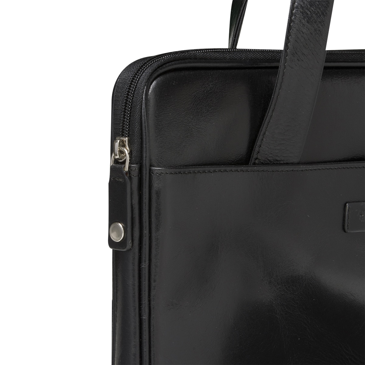Maletín de piel dbramente1928 Silkeborg negro para portátiles de 13" Negro-3