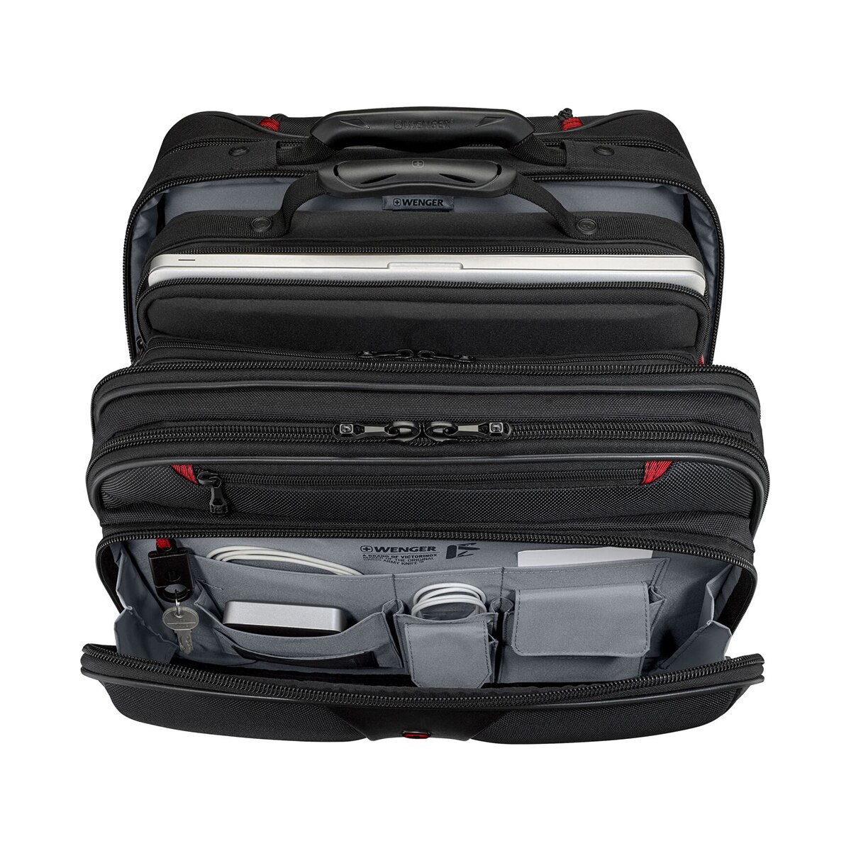 Trolley con ruedas Wenger Patriot negro para portátiles de 17" Negro-4