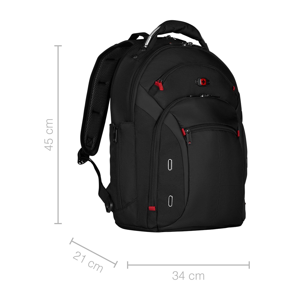 Mochila Wenger Gigabyte negra para portátiles de 16" Negro-6