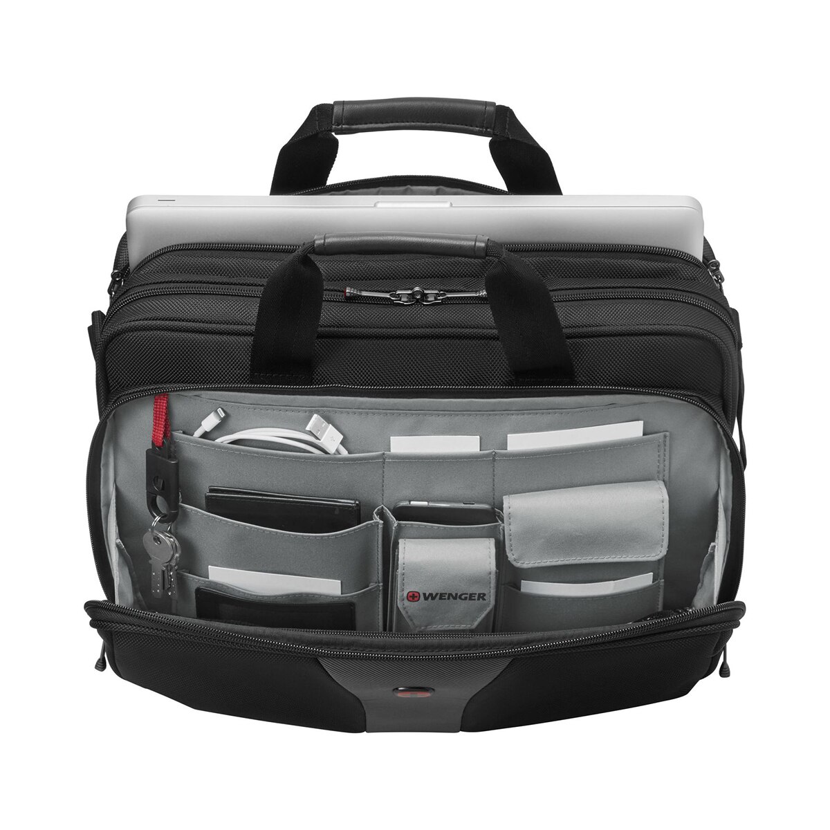 Maletín Wenger Legacy negro para portátiles de 16" Negro / Gris-2