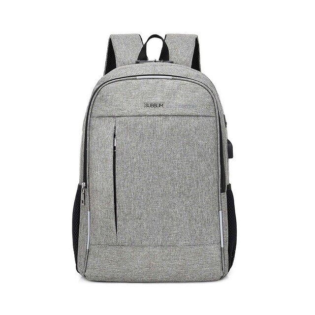 Mochila gris Subblim Urban Lock para portátiles hasta 16