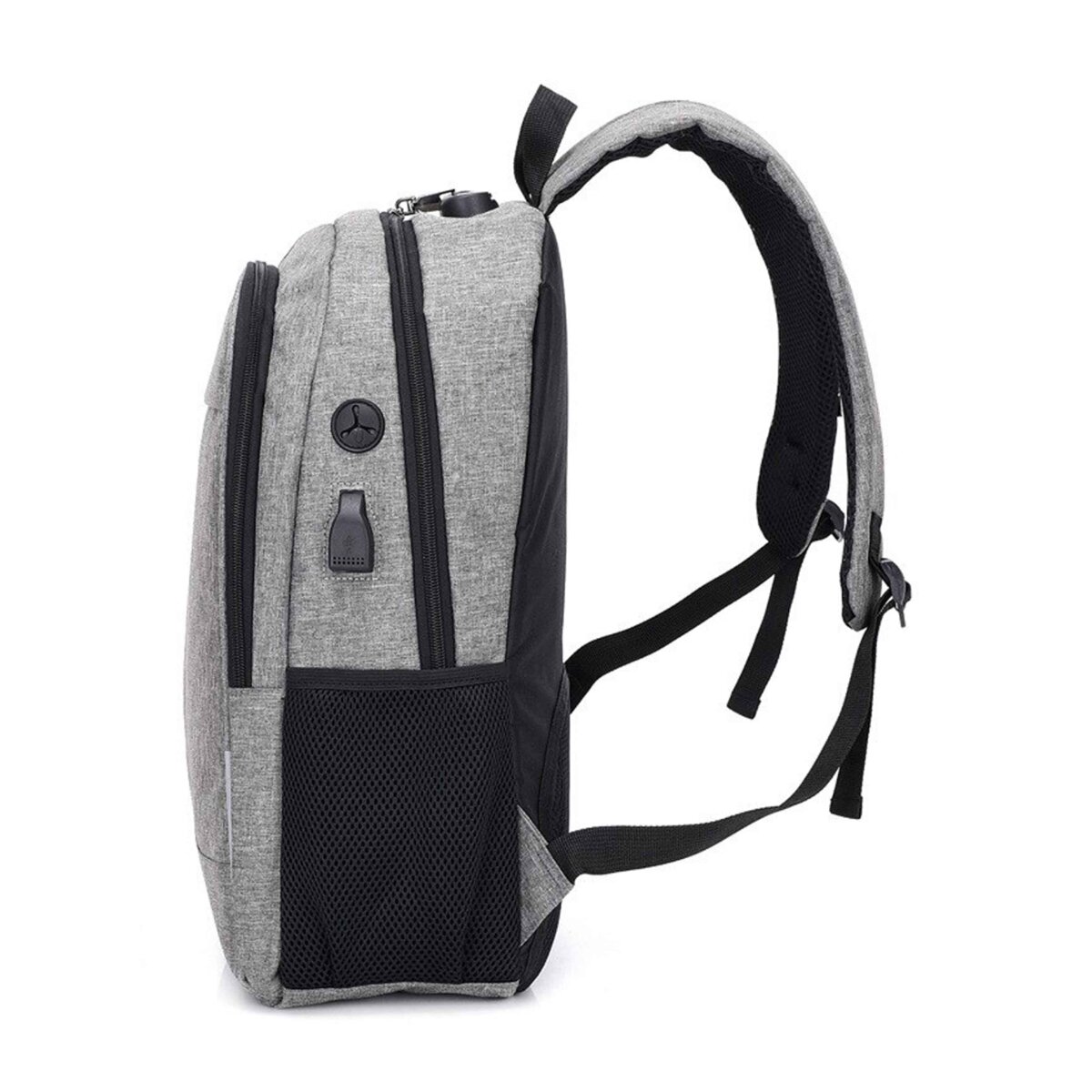 Mochila gris Subblim Urban Lock para portátiles hasta 16" Gris-4