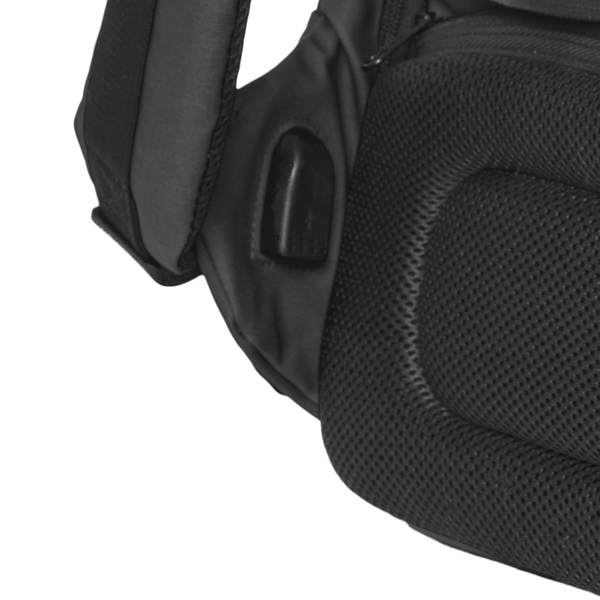 Mochila Antirrobo Impermeable Smile The Rock negra para portátiles hasta 16" y con Puerto USB Negro-6