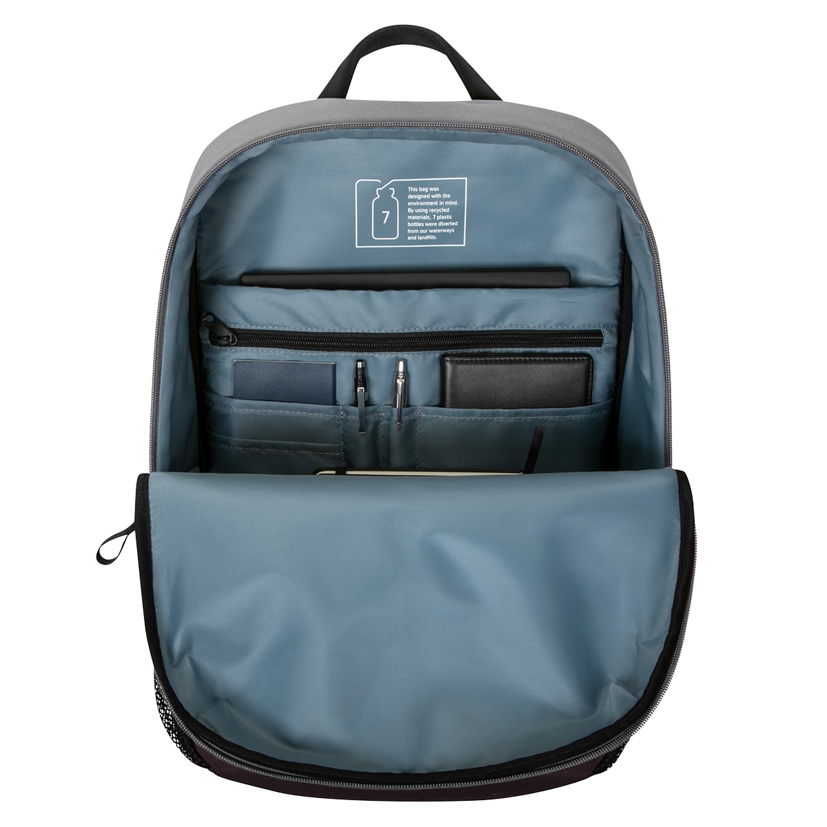 Mochila gris Targus Sagano EcoSmart Campus para portátiles hasta 16" Gris / Negro-8