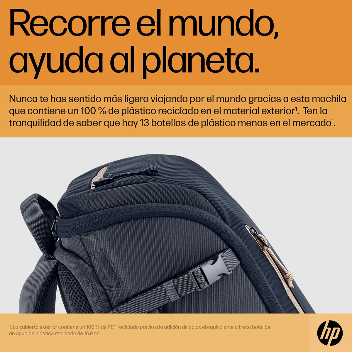 Mochila gris HP Travel 25L para portátiles hasta 15,6" - Gris oscuro Gris oscuro-5