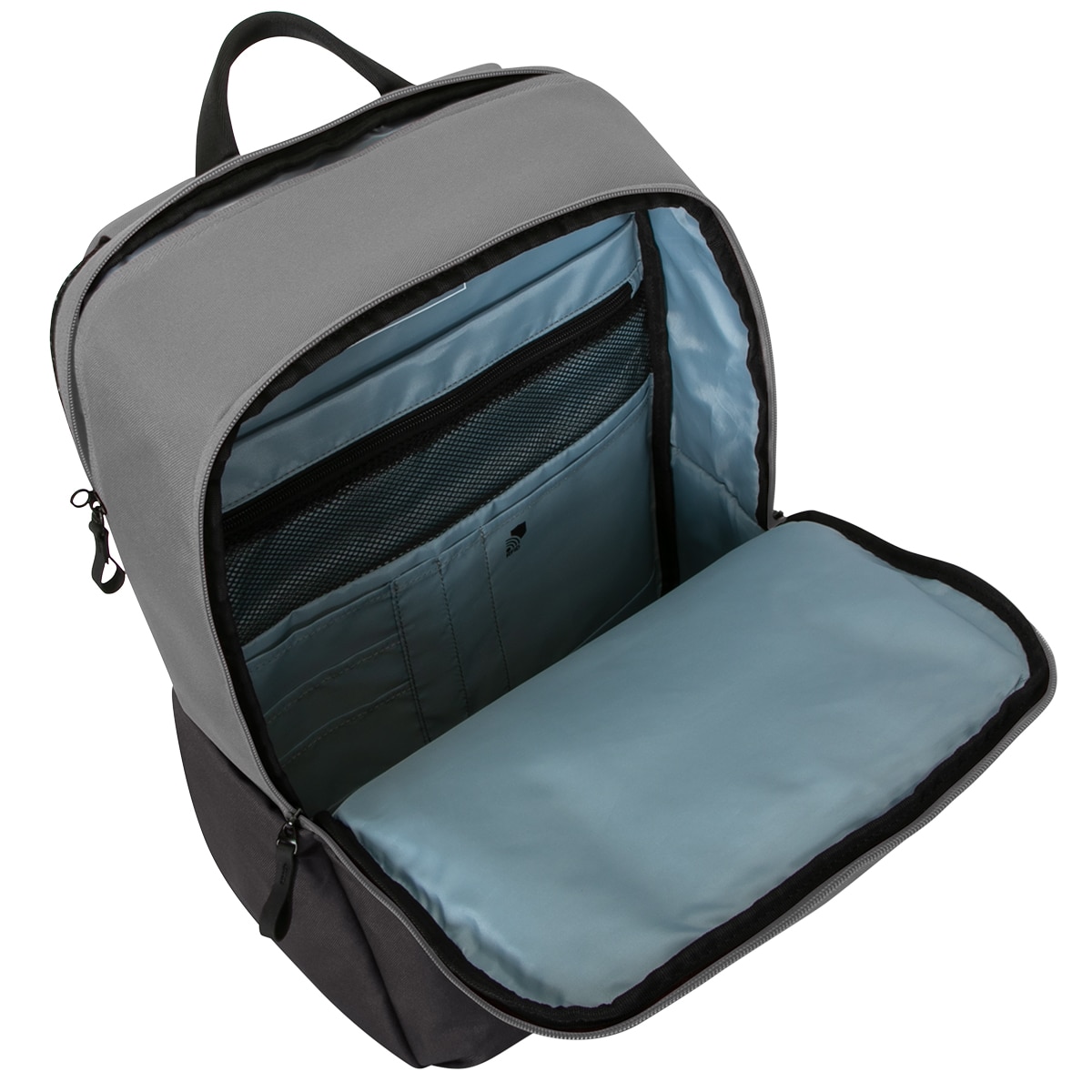 Mochila negra/gris Targus Sagano EcoSmart para portátiles hasta 16" Negro / Gris-4