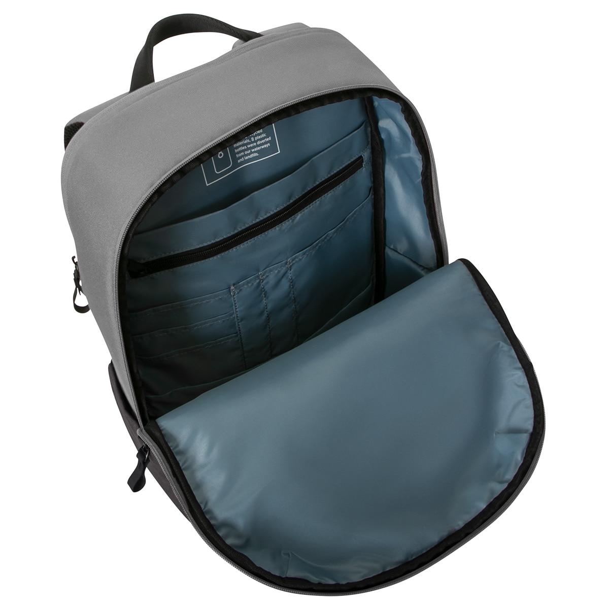 Mochila negra/gris Targus Sagano EcoSmart Commuter para portátiles hasta 16" Negro / Gris-4