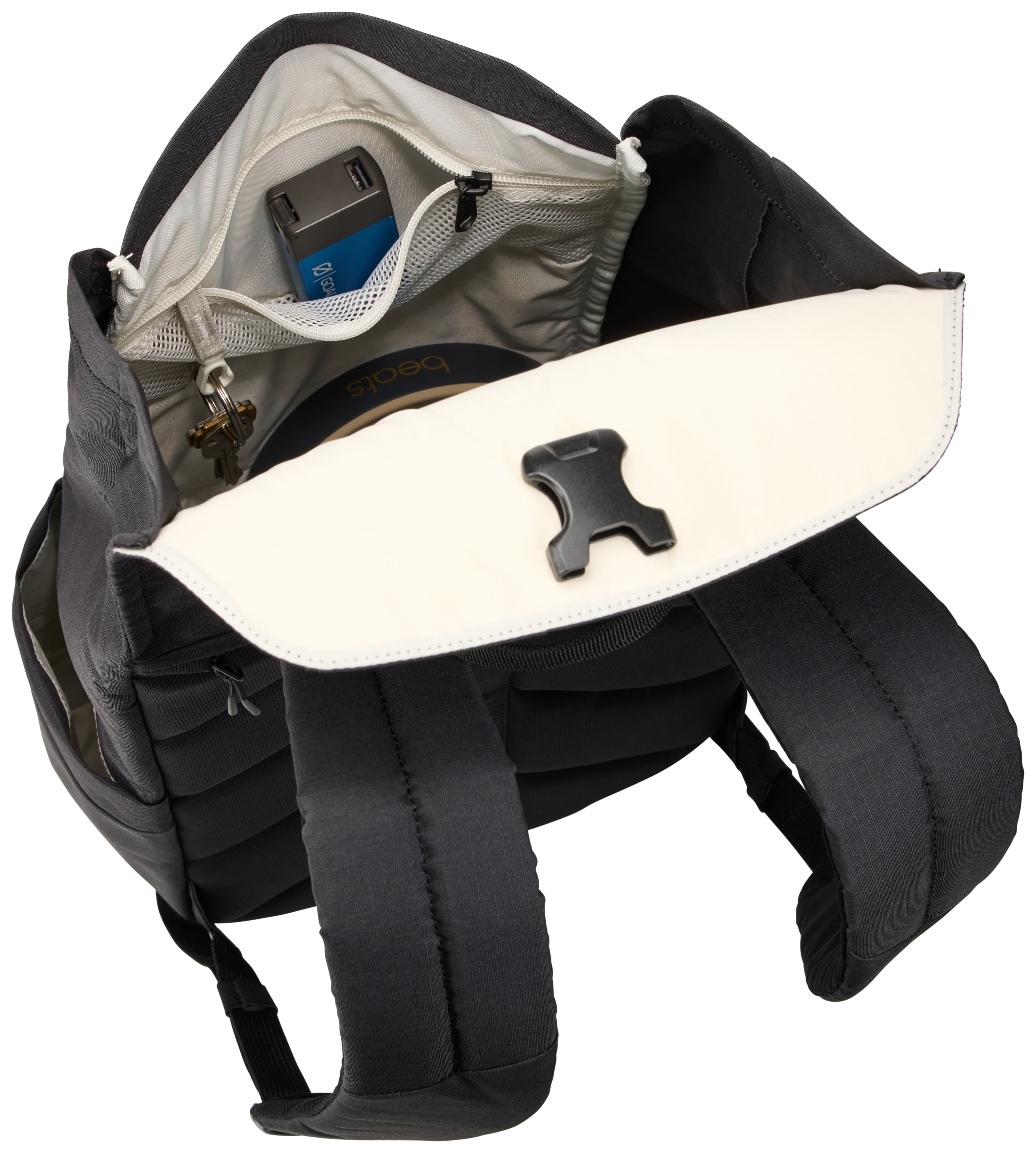 Mochila negra Thule Lithos para portátiles hasta 14" Negro-8