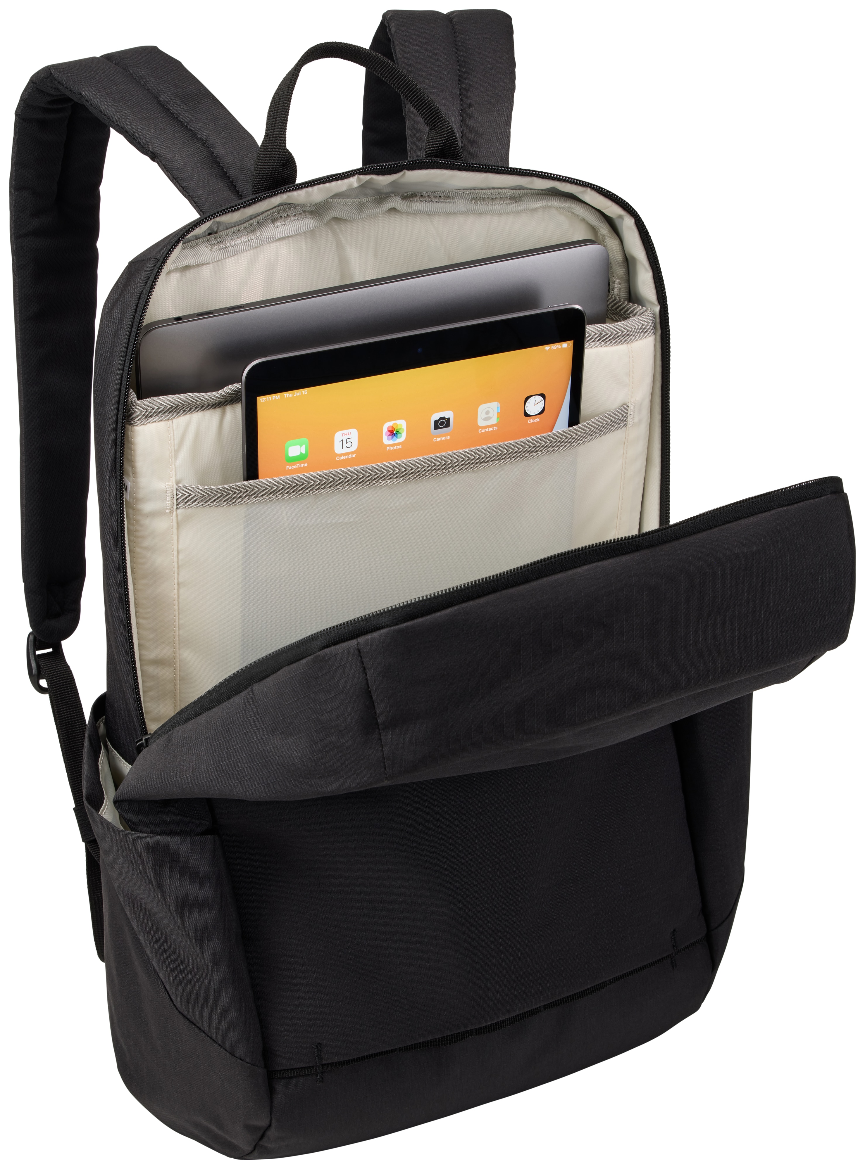 Mochila negra Thule Lithos para portátiles hasta 16" Negro-6