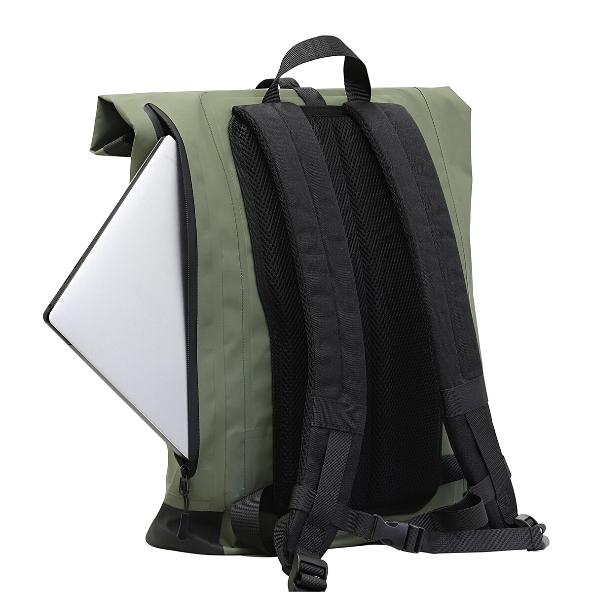Mochila enrollable impermeable T'nB Urban Moov de 20-25L verde Verde-6