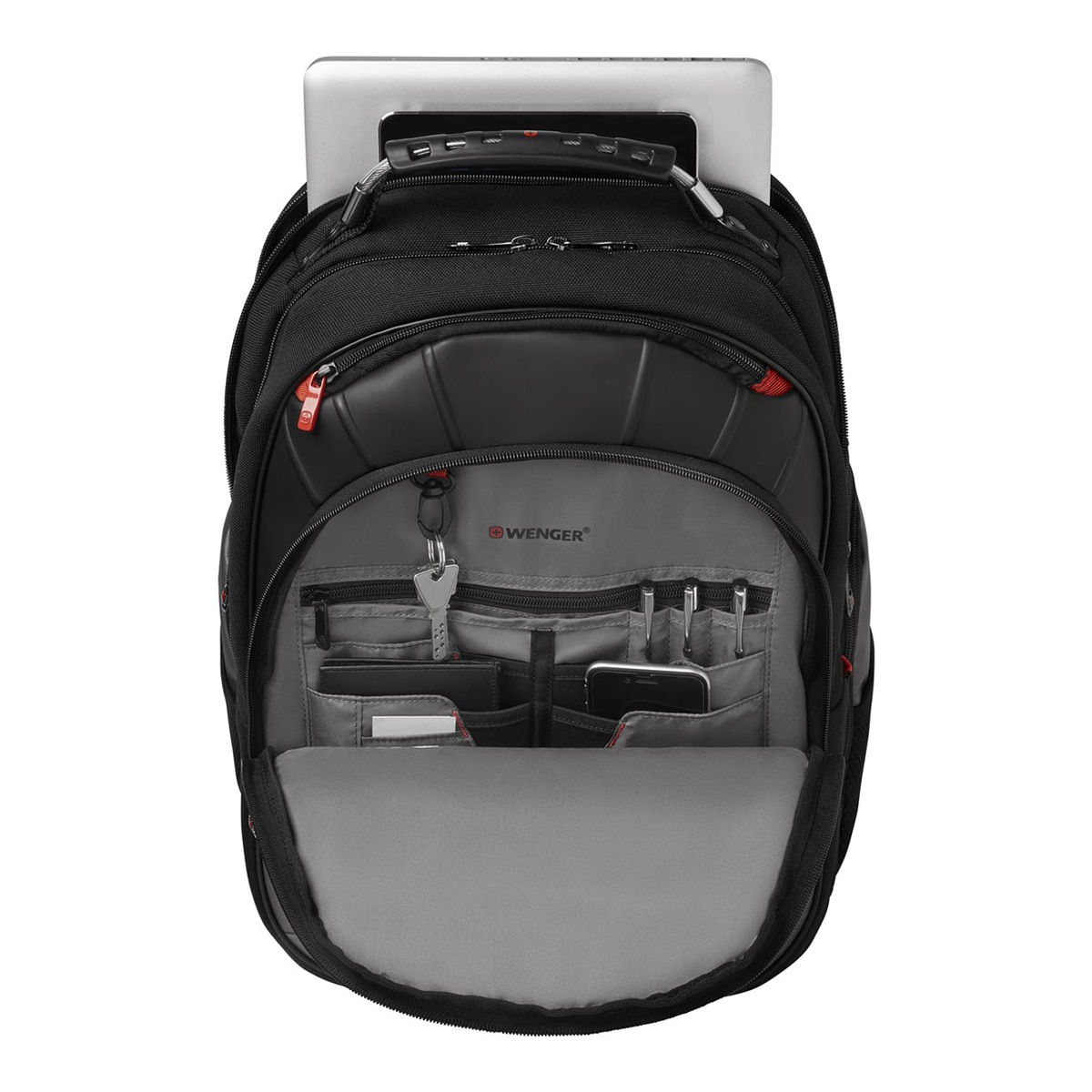 Mochila Wenger Pegasus negra para portátiles de 17" Negro / Gris-2