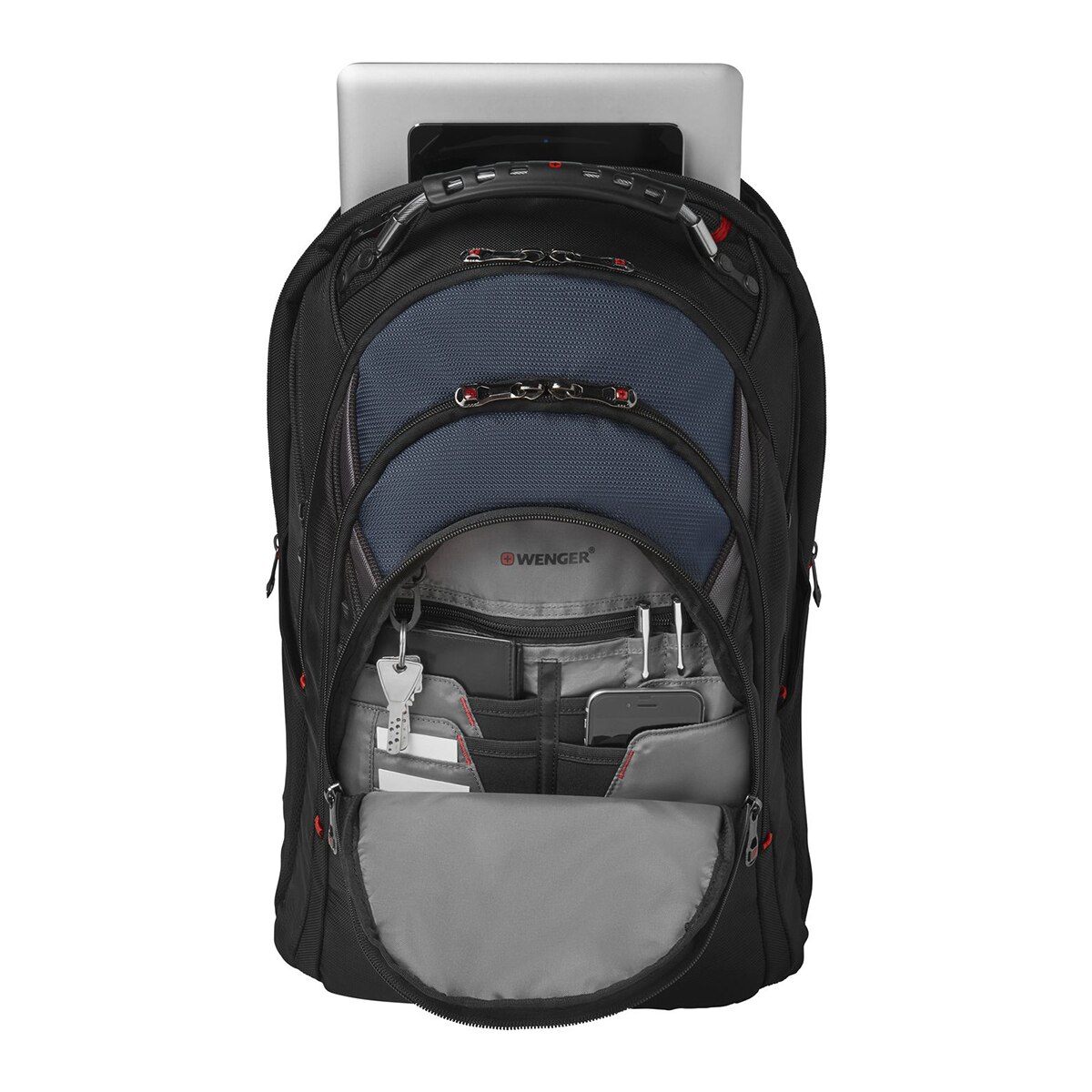 Mochila Wenger Ibex negro/azul para portátiles de 17" Negro / Azul-6