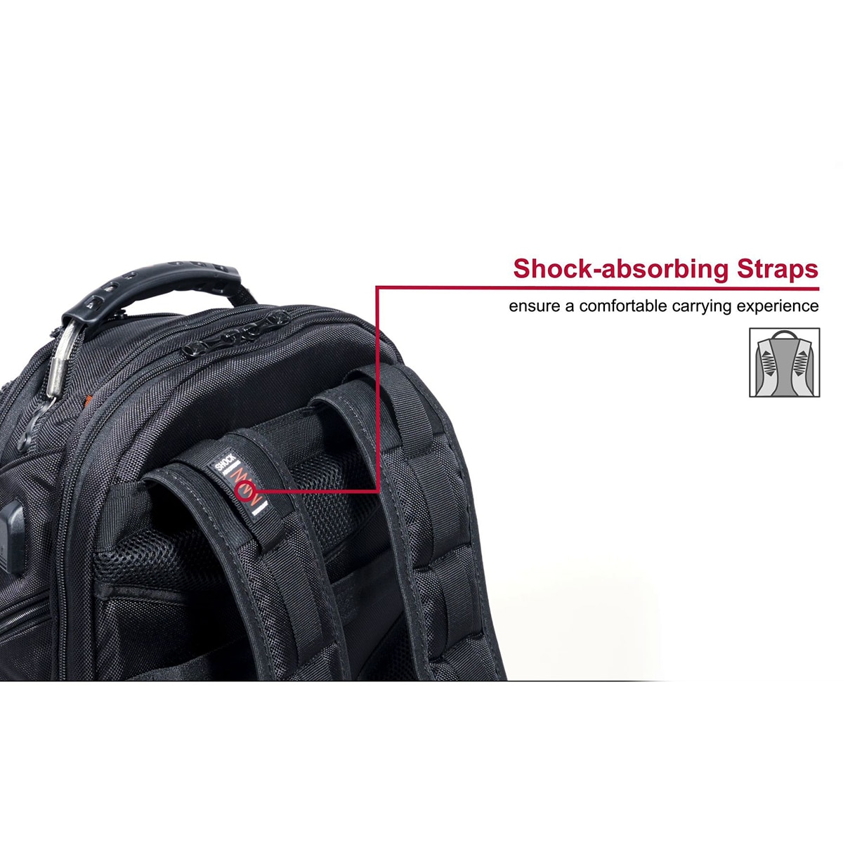 Mochila Wenger Balistic negra para portátiles de 16" Negro-10