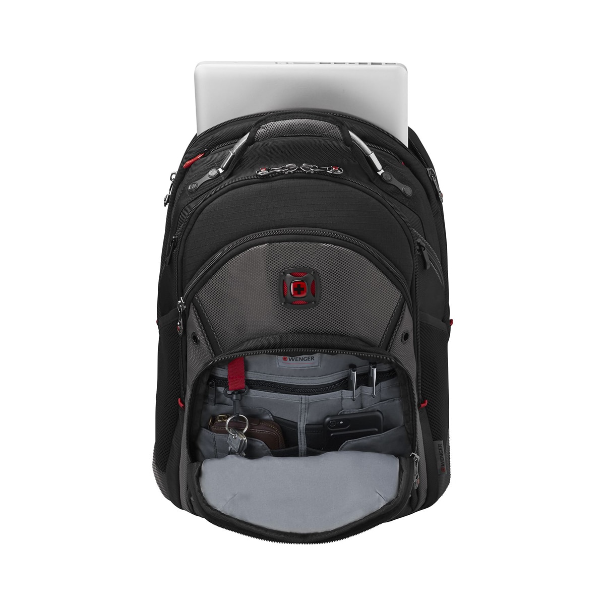 Mochila Wenger Sinergy negro/gris para portátiles de 16" Negro / Gris-5