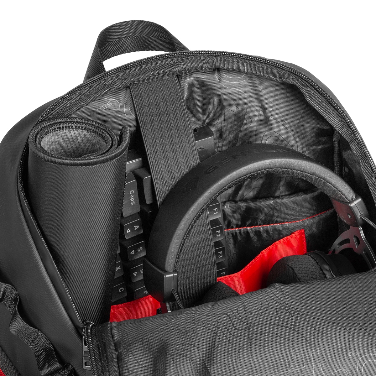 Mochila Gaming Genesis Pallad 420 negra para portátiles hasta 15,6" - Negro Negro-9