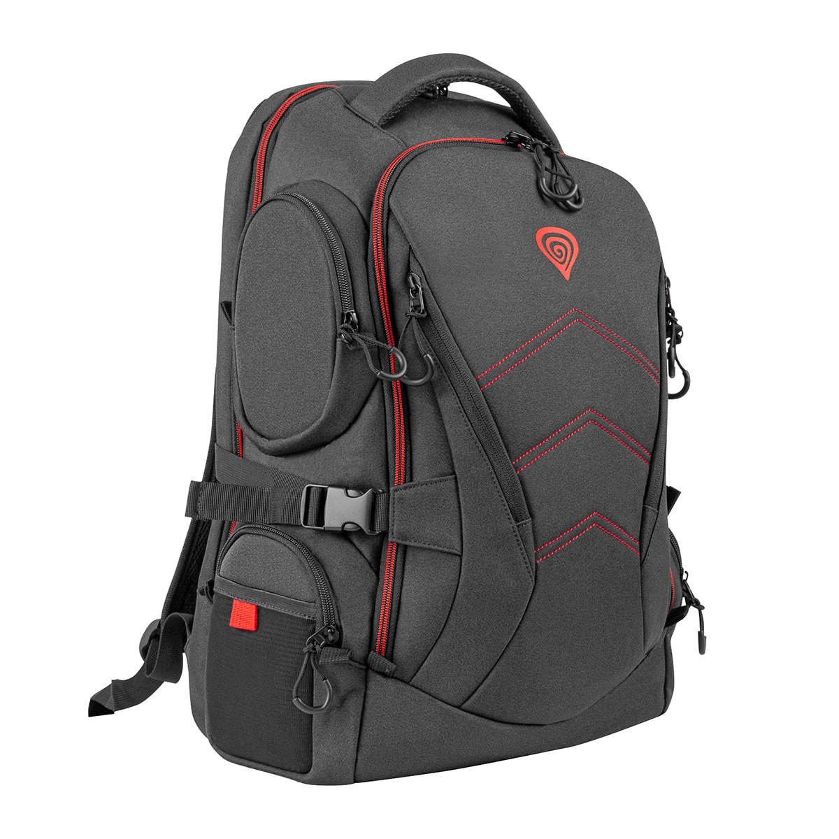 Mochila Gaming Genesis Pallad 550 negra para portátiles hasta 17,3" Negro-2