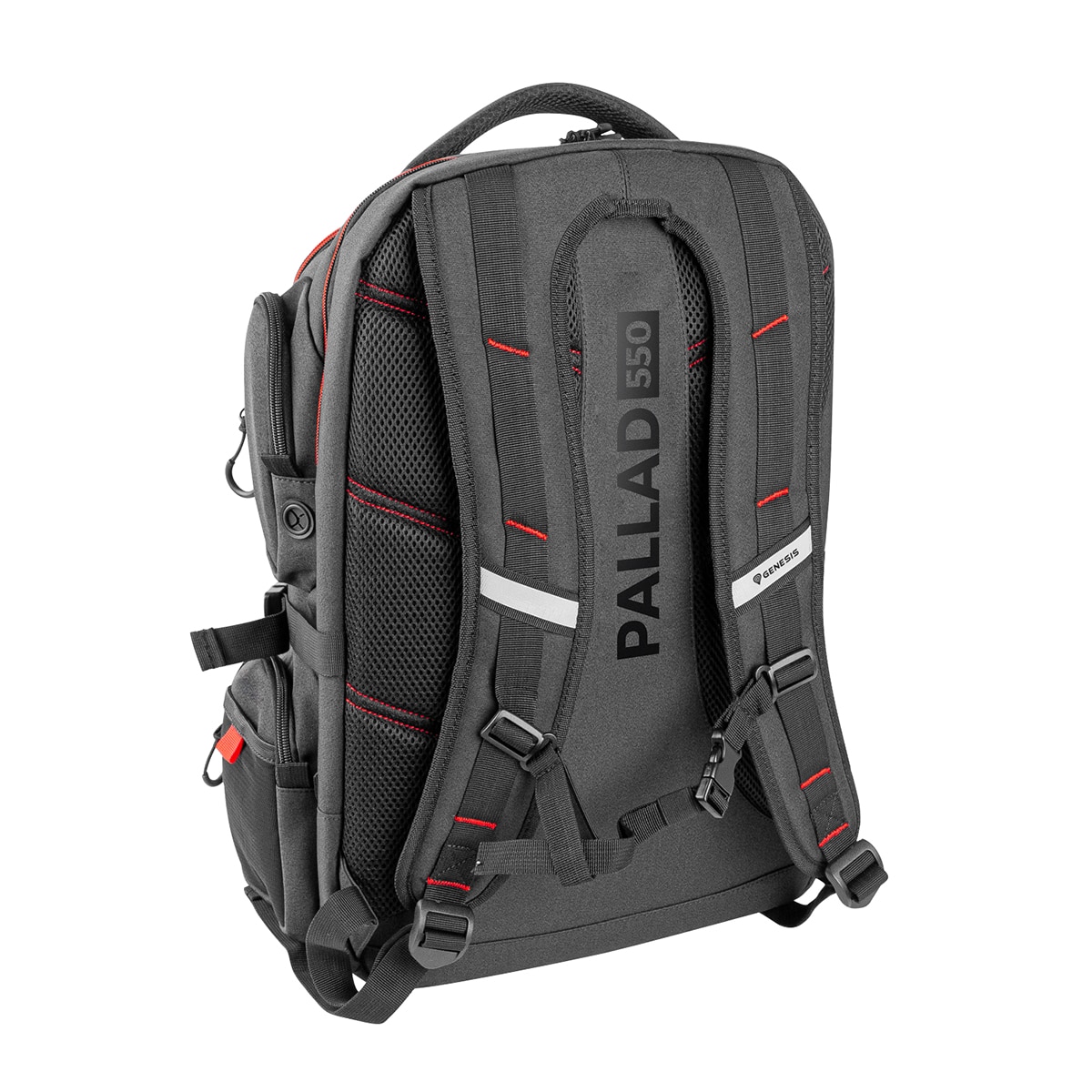 Mochila Gaming Genesis Pallad 550 negra para portátiles hasta 17,3" Negro-3