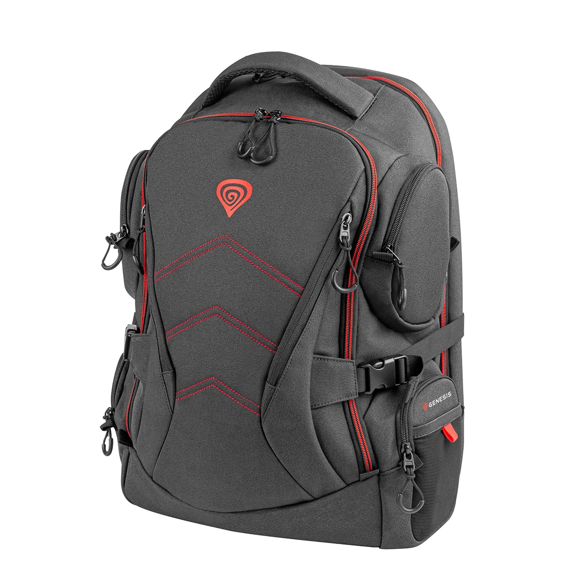 Mochila Gaming Genesis Pallad 550 negra para portátiles hasta 17,3" Negro-4