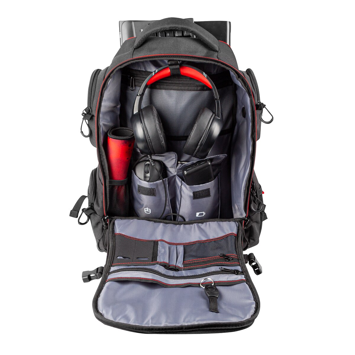 Mochila Gaming Genesis Pallad 550 negra para portátiles hasta 17,3" Negro-7